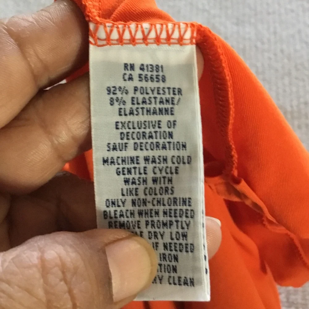 Ralph Lauren Orange Short-Sleeve Polo with Navy Pony